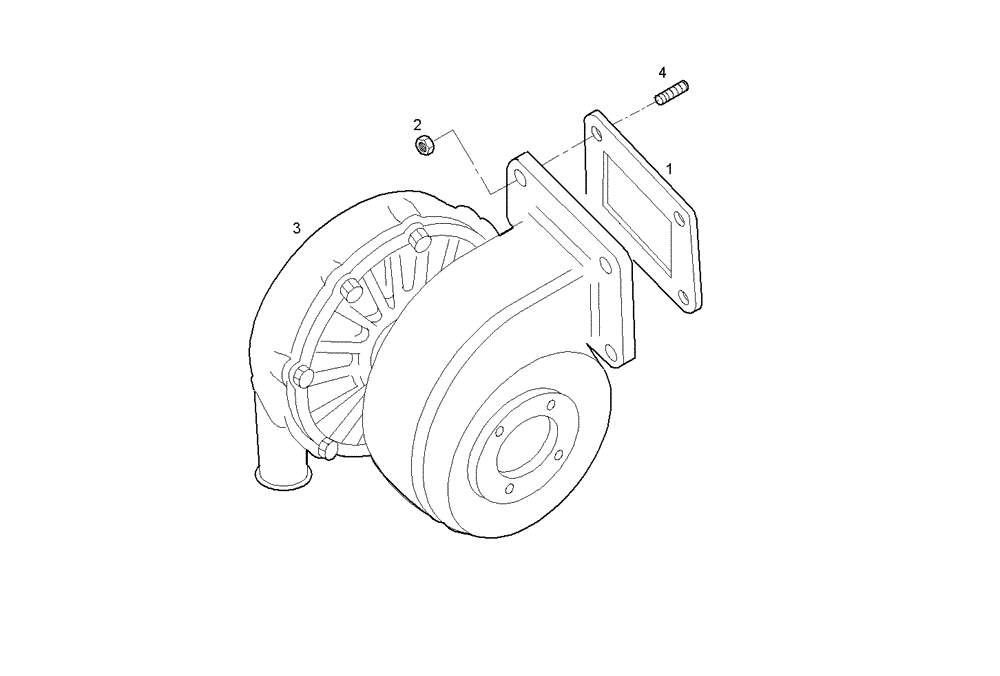 Схема запчастей Case IH F3BE0684N E904 - (2400.026) - TURBOCHARGER 