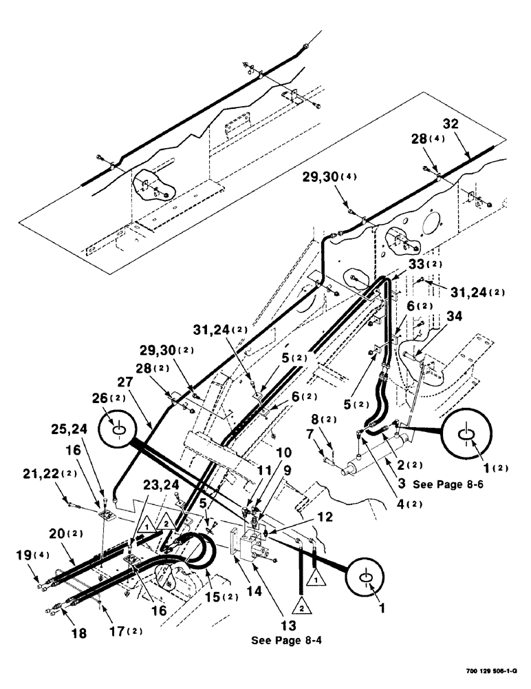 Схема запчастей Case IH 8575 - (8-02) - HYDRAULIC ASSEMBLY, FRONT (07) - HYDRAULICS