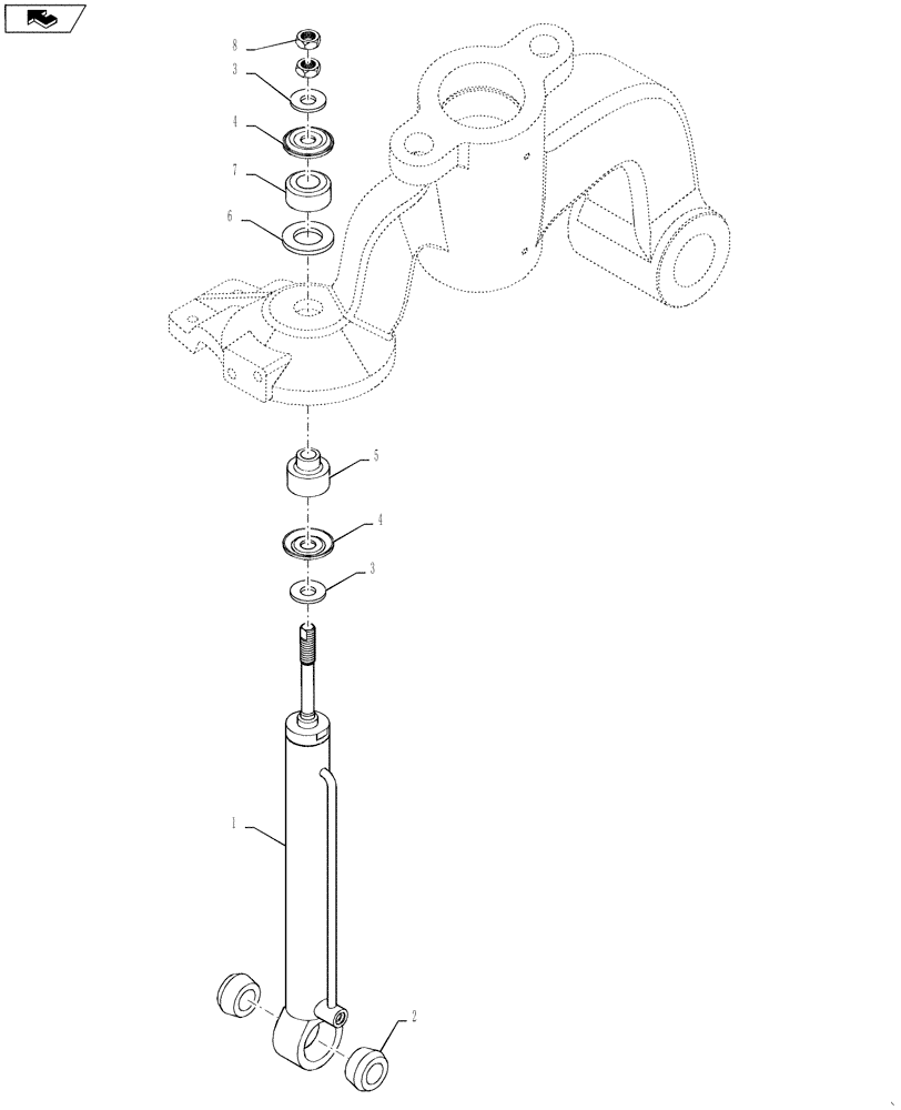 Схема запчастей Case IH 4430 - (48.110.03) - ACTIVE SUSPENSION GROUP (48) - TRACKS & TRACK SUSPENSION
