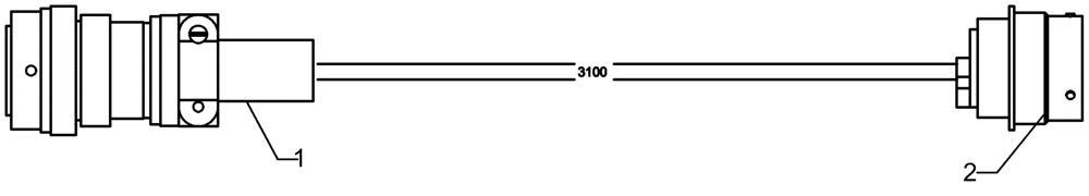 Схема запчастей Case IH 1260 - (55.512.03) - ELECTRICAL - HARNESS, AFS EXTENSION 3.1M (55) - ELECTRICAL SYSTEMS