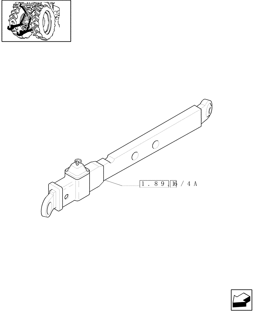 Схема запчастей Case IH JX80U - (1.89.6/04) - (VAR.902) TOOL CONNECTION WITH TELESCOPIC ARMS (09) - IMPLEMENT LIFT
