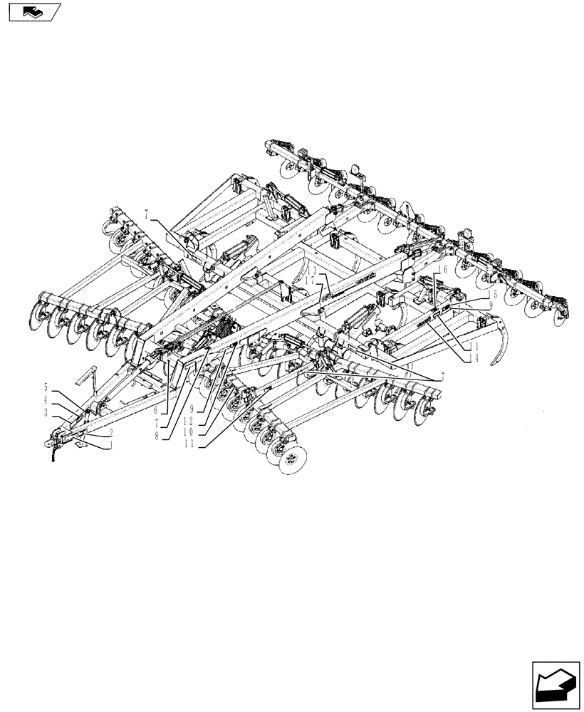 Схема запчастей Case IH 870 - (90.108.04[04]) - DECALS 11 AND 13 SHANK (90) - PLATFORM, CAB, BODYWORK AND DECALS