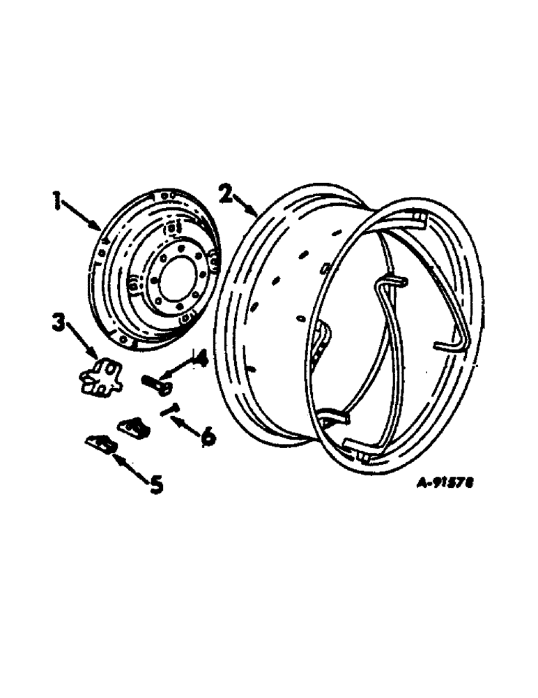 Схема запчастей Case IH HYDRO 84 - (15-08[A]) - WHEELS AND TRACTION, POWER ADJUSTED REAR WHEELS, UTILITY TRACTORS Wheels & Traction