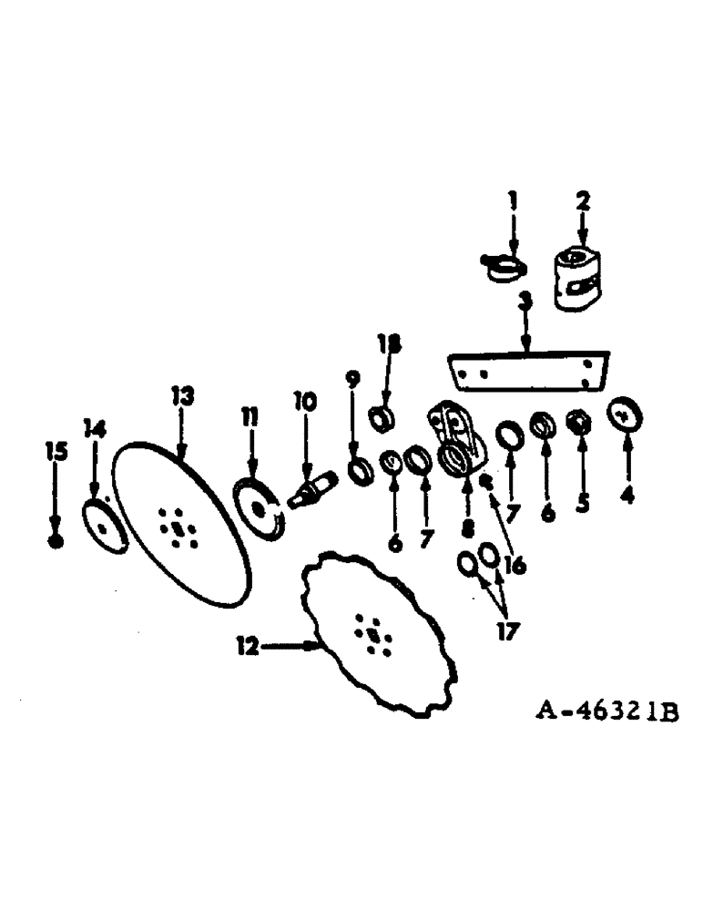 Схема запчастей Case IH 700 - (AK-24) - ROLLING COLTER, SHEAR BOLT, PRECISION BEARING SINGLE ARM 