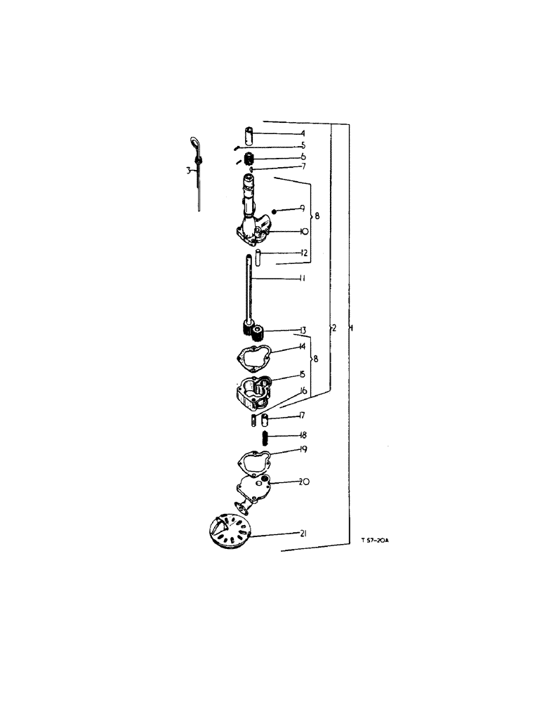 Схема запчастей Case IH 384 - (12-22) - POWER, LUBRICATION SYSTEM Power