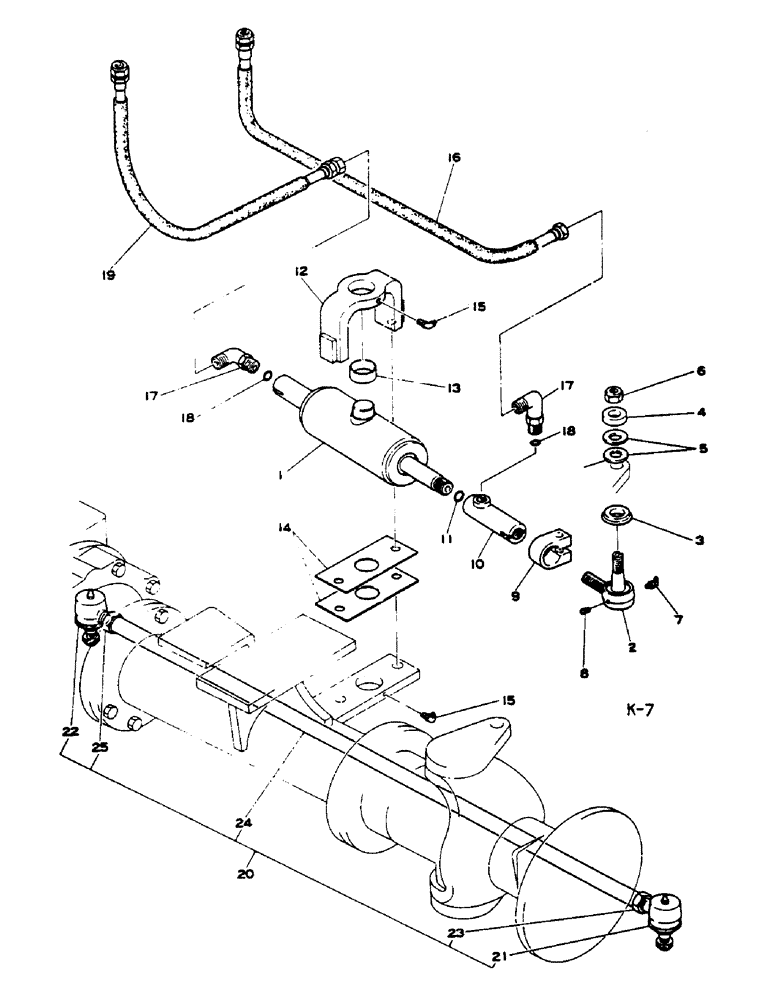 Схема запчастей Case IH 784 - (10-059) - POWER STEERING, 4-WHEEL DRIVE, KIMCO (07) - HYDRAULICS