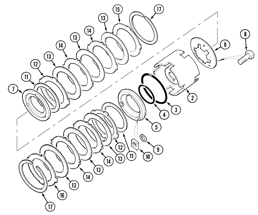 Схема запчастей Case IH CX90 - (06-07) - TRANSMISSION TWO SPEED POWER SHIFT (06) - POWER TRAIN