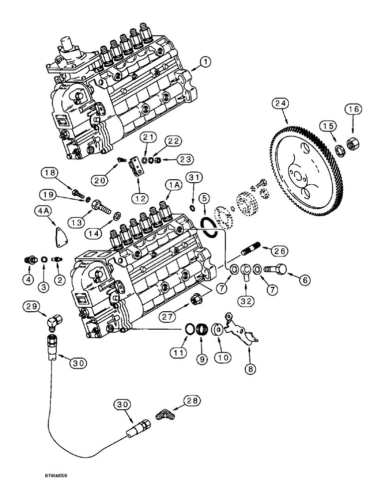 Схема запчастей Case IH 2055 - (3-06) - FUEL INJECTION PUMP AND DRIVE, 6TA-830 ENGINE (02) - FUEL SYSTEM