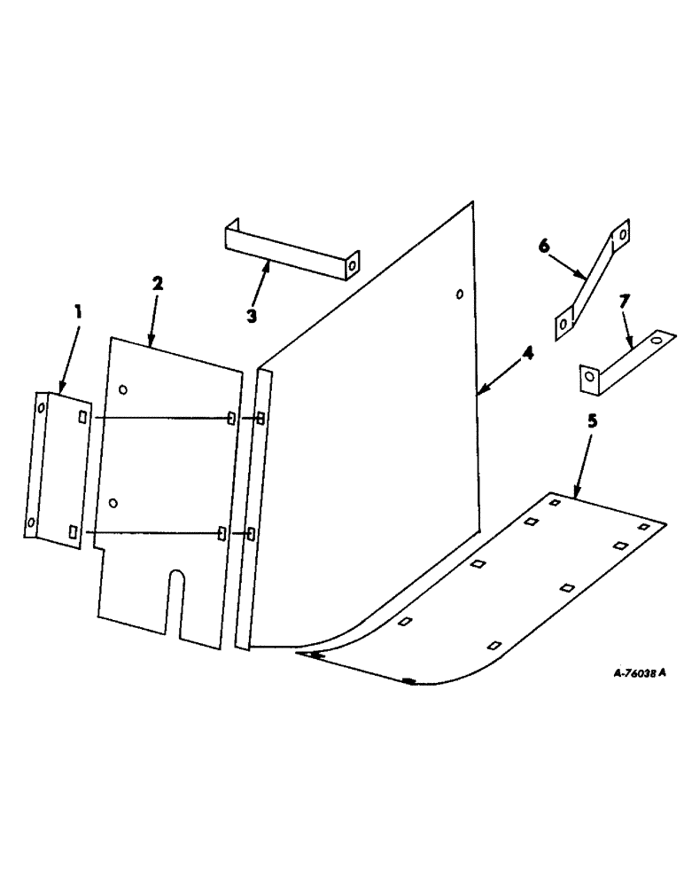 Схема запчастей Case IH 403 - (260) - FAN SHIELD ATTACHMENTS, FOR USE WITH FAN BOTTOM SHIELD ATTACHMENT (88) - ACCESSORIES