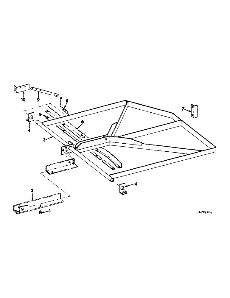 Схема запчастей Case IH 414 - (210) - BASKET DISTRIBUTOR ATTACHMENT, VANE AND MOUNTING PARTS (80) - CROP STORAGE/UNLOADING