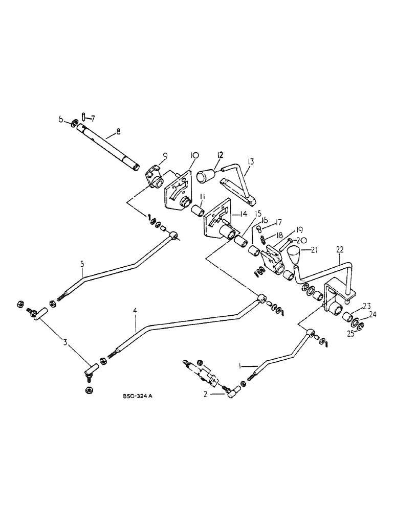 Схема запчастей Case IH 585 - (07-081) - FORWARD AND REVERSE CONTROLS, 585 SLOW AND FAST SPEED (04) - Drive Train