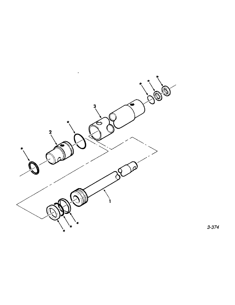 Схема запчастей Case IH 8450 - (048) - CYLINDER, HYDRAULIC, THREADER (07) - HYDRAULICS