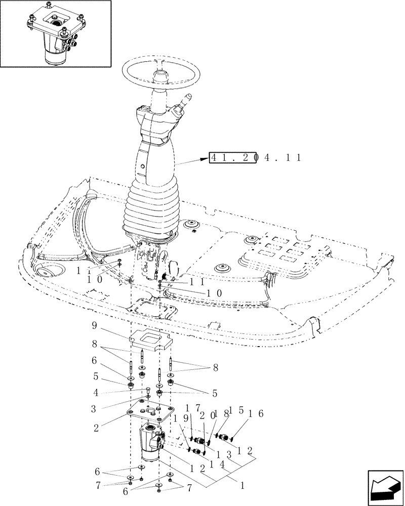 Схема запчастей Case IH 9010 - (41.200.02[02]) - STEERING CONTROL VALVE - 9010 (41) - STEERING