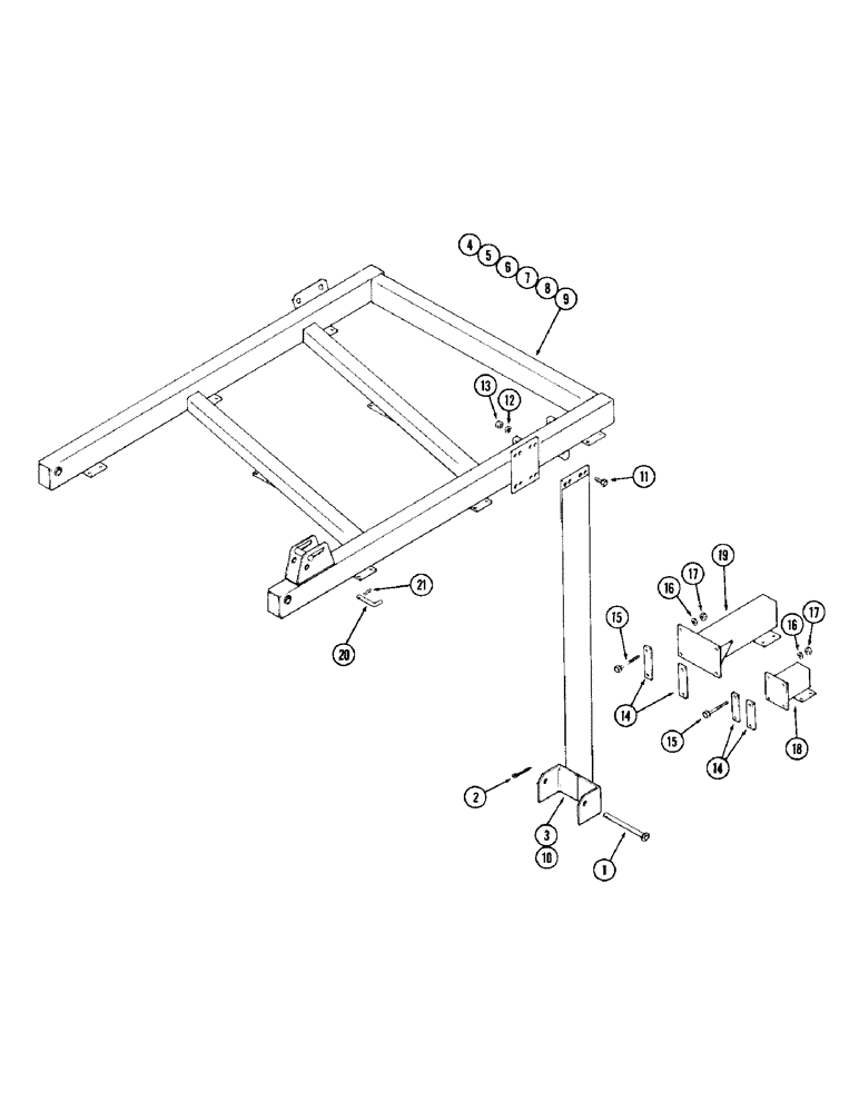 Схема запчастей Case IH 1900 - (08) - WINGS AND EXTENSIONS 