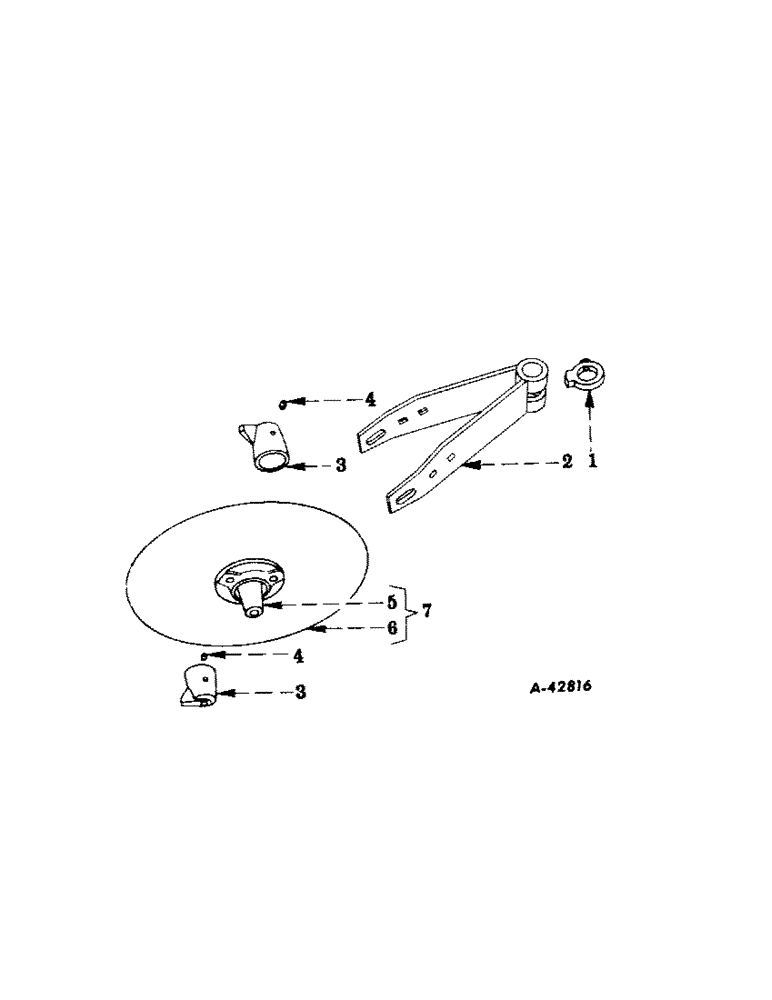 Схема запчастей Case IH 21 - (A-11[A]) - ROLLING COLTER, BUILT 1962 AND SINCE 