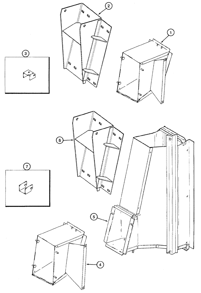 Схема запчастей Case IH CPX420 - (09C-07) - DRUM OUTLET CONVERSION PARTS - FRONT AND REAR (15) - HANDLING SYSTEM
