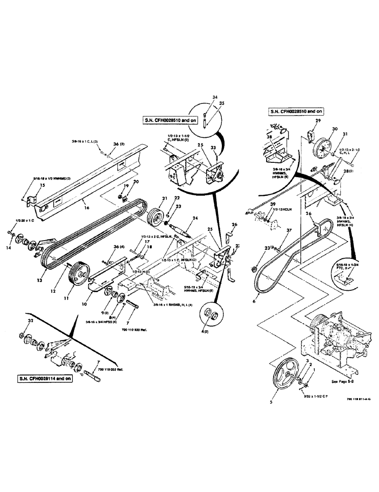 Схема запчастей Case IH 8830 - (6-08) - HEADER DRIVE ASSEMBLY (09) - CHASSIS