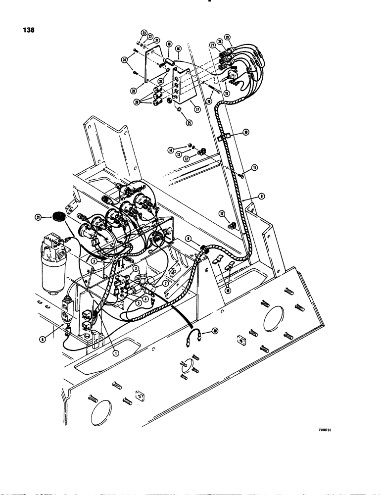 Схема запчастей Case IH 1845S - (138) - ELECTRICAL SYSTEM, FRONT HARNESS (55) - ELECTRICAL SYSTEMS