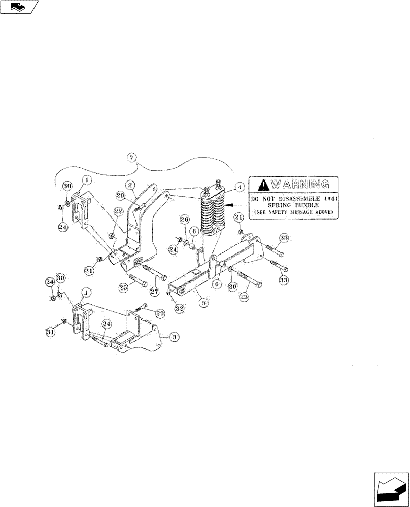 Схема запчастей Case IH 527 - (75.200.01) - AUTO-RESET SHANK ASSEMBLY (75) - SOIL PREPARATION