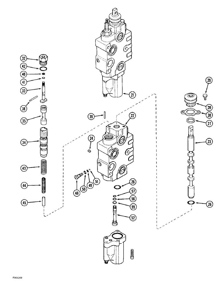 Схема запчастей Case IH 9330 - (8-072) - LOAD CHECK REMOTE CONTROL VALVE ASSEMBLY, IF EQUIPPED, (CONT) (08) - HYDRAULICS