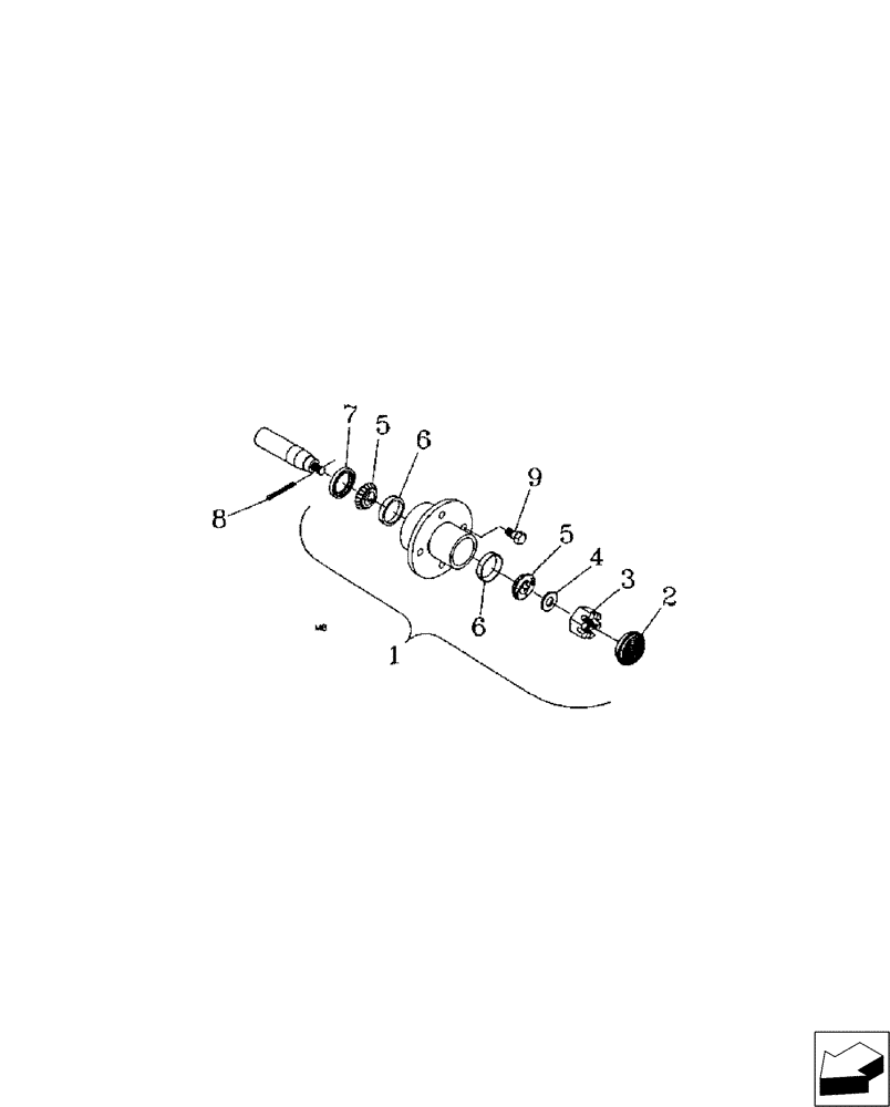 Схема запчастей Case IH ROW MARKERS - (44.100.03[00]) - DISC HUB (44) - WHEELS