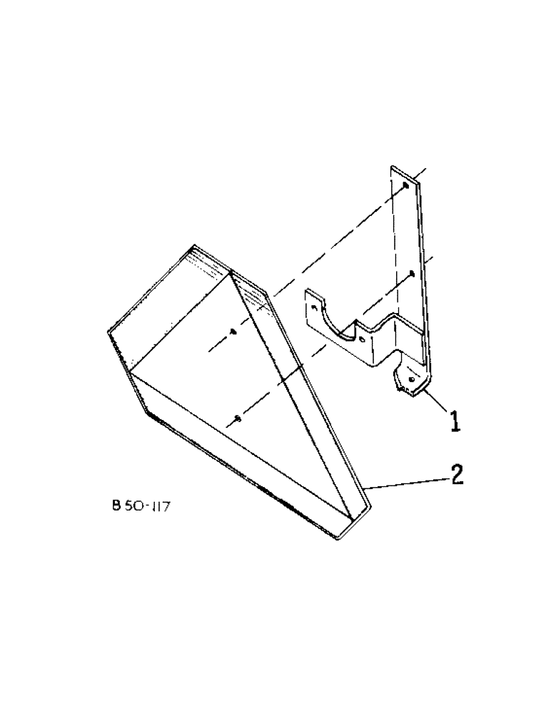 Схема запчастей Case IH 484 - (02-01[A]) - MISCELLANEOUS, SLOW MOVING VEHICLE EMBLEM Accessories & Attachments / Miscellaneous