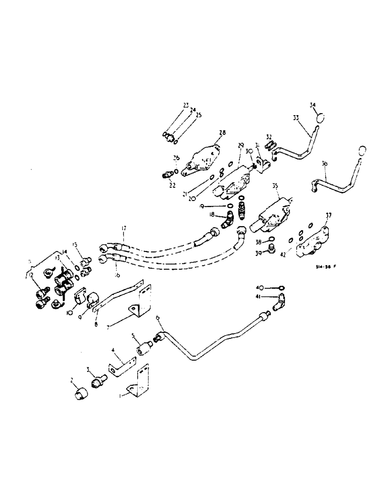 Схема запчастей Case IH 674 - (10-13) - AUXILIARY VALVES (07) - HYDRAULICS