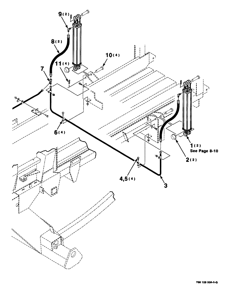 Схема запчастей Case IH 8576 - (08-008) - HYDRAULIC BALE DENSITY ASSEMBLY (07) - HYDRAULICS
