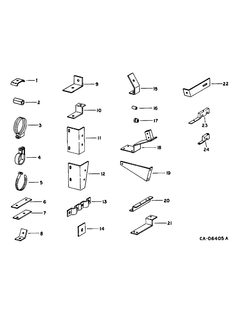 Схема запчастей Case IH 1470 - (10-01) - HYDRAULICS, HYDRAULIC CLAMPS, STRIPS AND SUPPORTS (07) - HYDRAULICS