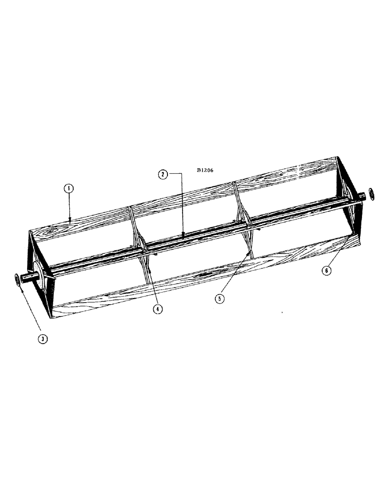 Схема запчастей Case IH 1010 - (010) - REEL, FOUR BAT (58) - ATTACHMENTS/HEADERS
