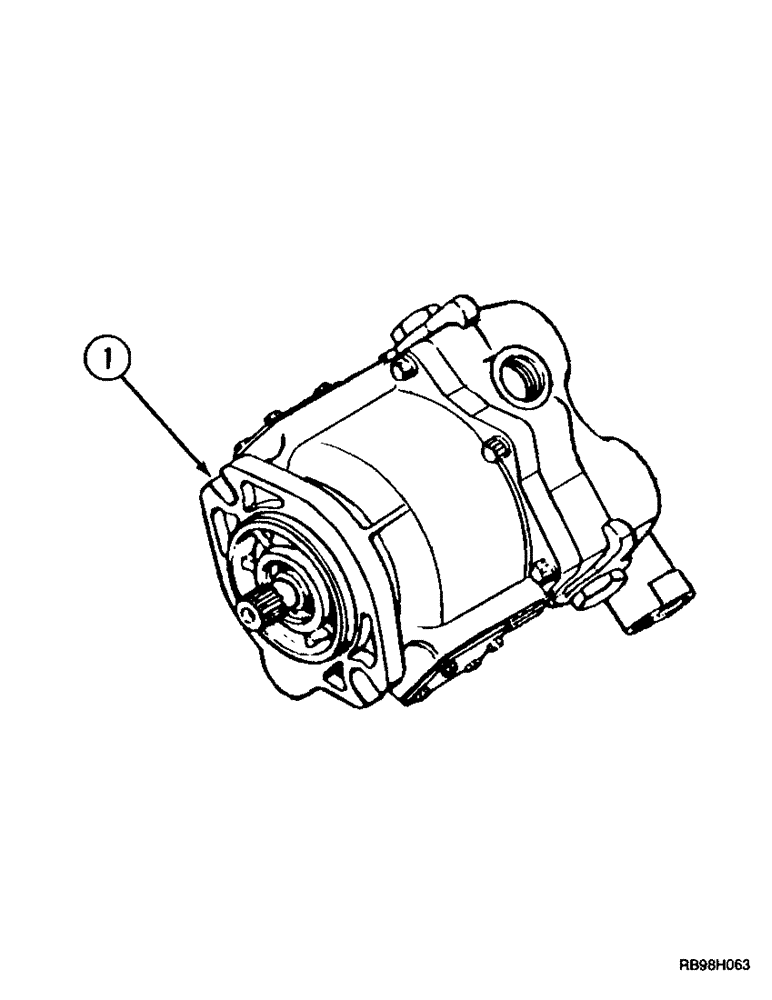 Схема запчастей Case IH MX180 - (8-044) - HYDRAULIC PISTON PUMP ASSEMBLY, STANDARD FLOW CAPACITY PUMP (08) - HYDRAULICS