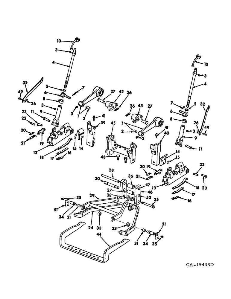 Схема запчастей Case IH 666 - (09-04) - FRAME, TWO POINT FAST HITCH, 666 TRACTORS ONLY (12) - FRAME