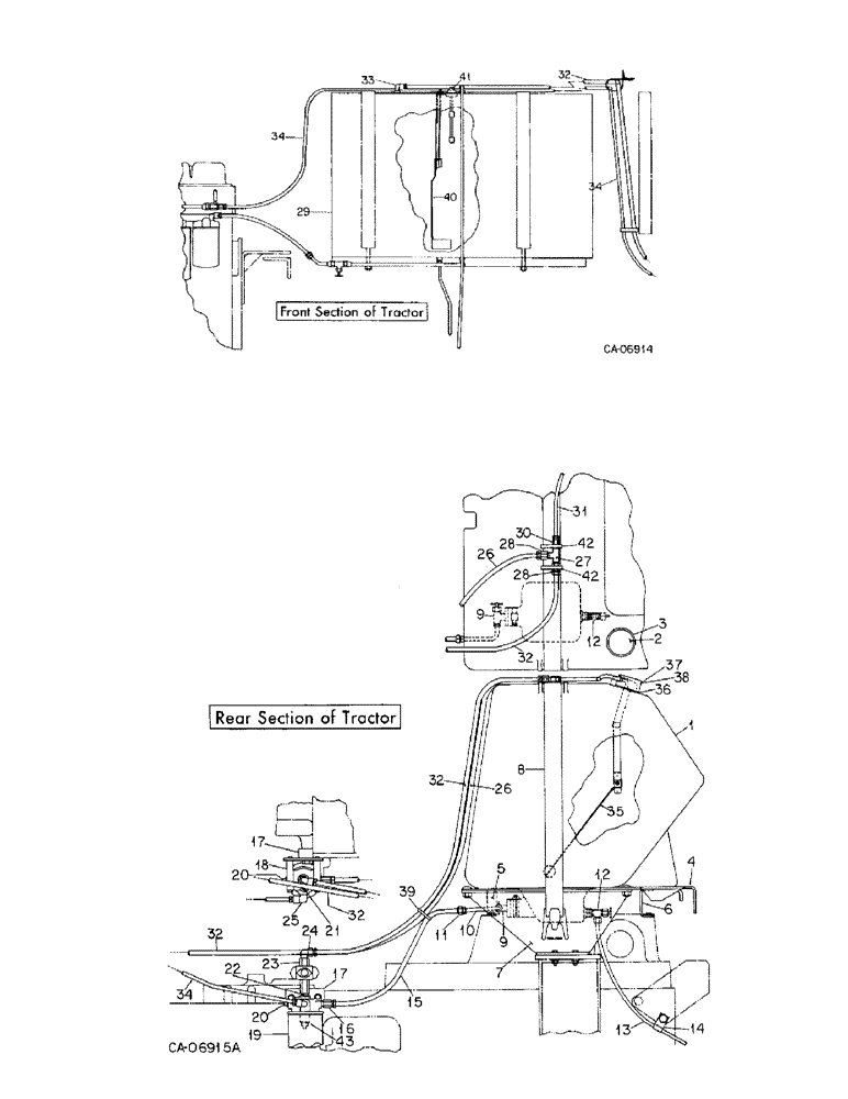 Схема запчастей Case IH 3588 - (12-08) - POWER, AUXILIARY FUEL TANK ATTACHMENT Power