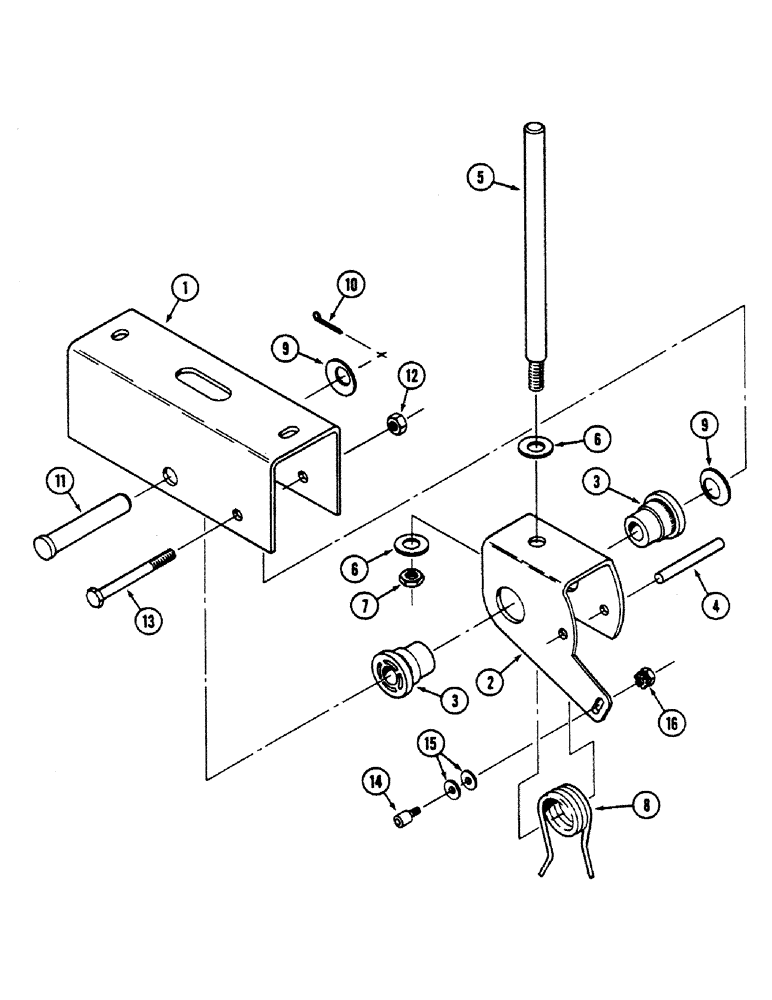 Схема запчастей Case IH 9150 - (6-042) - TRANSMISSION SHIFT CONTROLS, PULSER CONTROL, P.I.N. JCB0002116 AND AFTER (06) - POWER TRAIN
