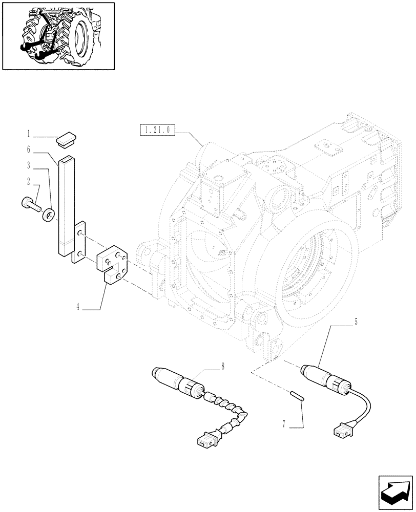 Схема запчастей Case IH PUMA 210 - (1.89.6[02]) - IMPLEMENT CARRIER (09) - IMPLEMENT LIFT
