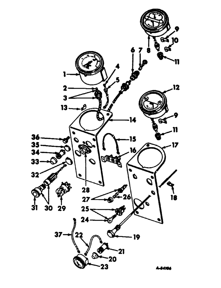 Схема запчастей Case IH 656 - (H-02) - CONTROLS, ENGINE CONTROLS AND INSTRUMENTS, FARMALL TRACTORS Controls