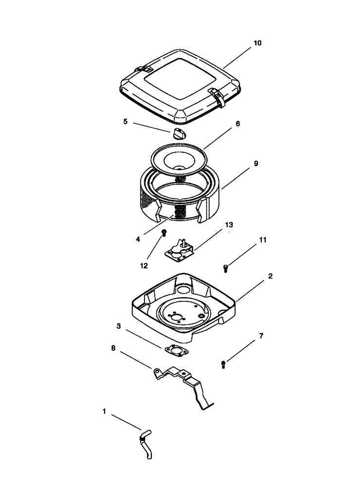 Схема запчастей Case IH SCOUT - (10.202.01) - AIR CLEANER (10) - ENGINE