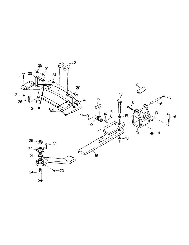 Схема запчастей Case IH ST450 - (06-06) - DRAWBAR AND MOUNTING (12) - FRAME