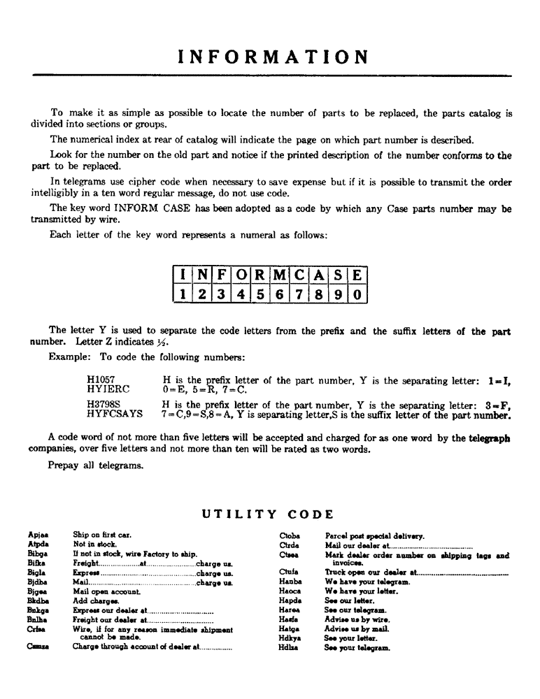 Схема запчастей Case IH 600B-SERIES - (005) - INFORMATION (00) - PICTORIAL INDEX