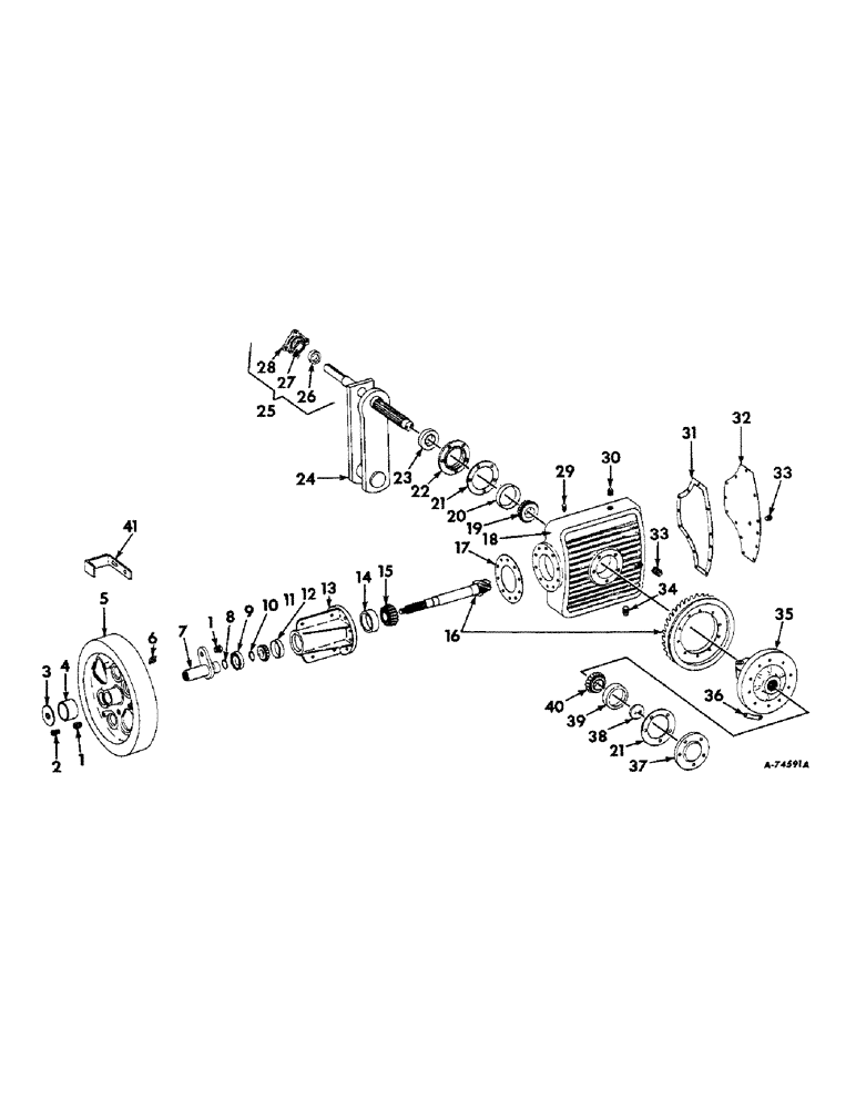 Схема запчастей Case IH 47 - (B-19) - MAIN DRIVE 