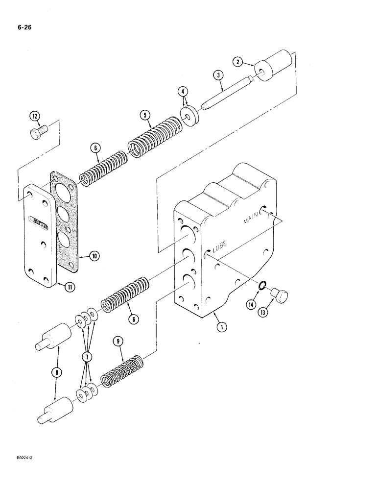 Схема запчастей Case IH 9210 - (6-026) - TRANSMISSION ASSEMBLY, REGULATOR VALVE (CONTD) (06) - POWER TRAIN