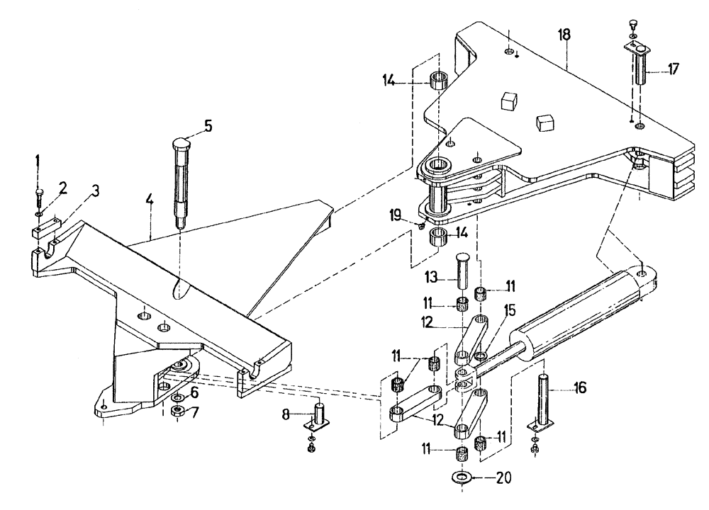 Схема запчастей Case IH 7700 - (A02[37]) - ELEVATOR SLEW MECHANISM, UP TO AND INCLUDING SERIAL # 7658 Mainframe & Functioning Components