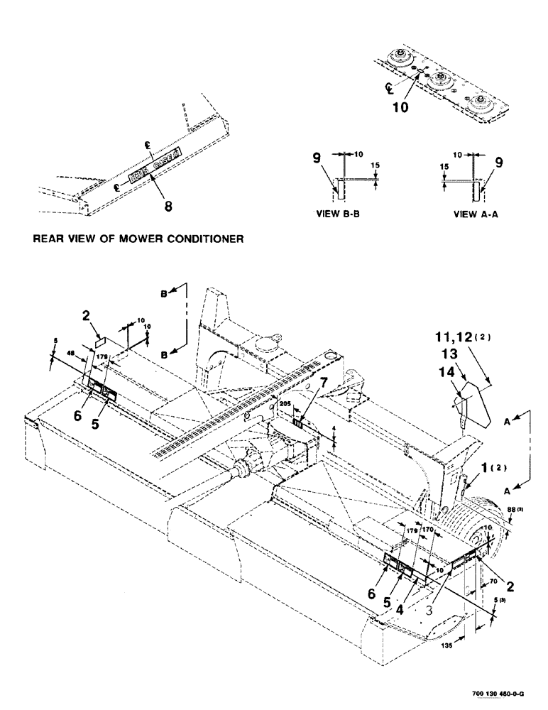 Схема запчастей Case IH 8315 - (9-04) - DECALS AND LOCATION DIAGRAM (09) - CHASSIS