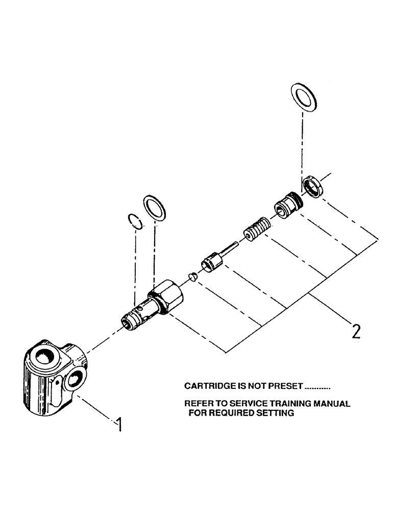 Схема запчастей Case IH 7000 - (B04-41) - HYDRAULICS, IN-LINE RELIEF VALVE, BASECUTTER CIRCUIT Hydraulic Components & Circuits