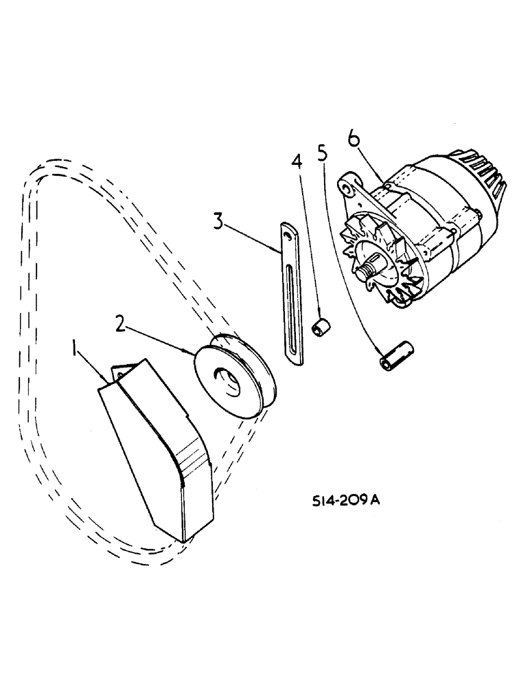 Схема запчастей Case IH 485 - (00G16) - ALTERNATOR AND CONNECTIONS (06) - ELECTRICAL