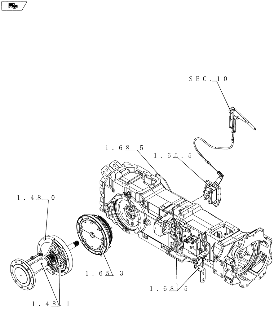 Схема запчастей Case IH MAXXUM 130 - (SEC. 05) - REAR AXLE (00) - GENERAL