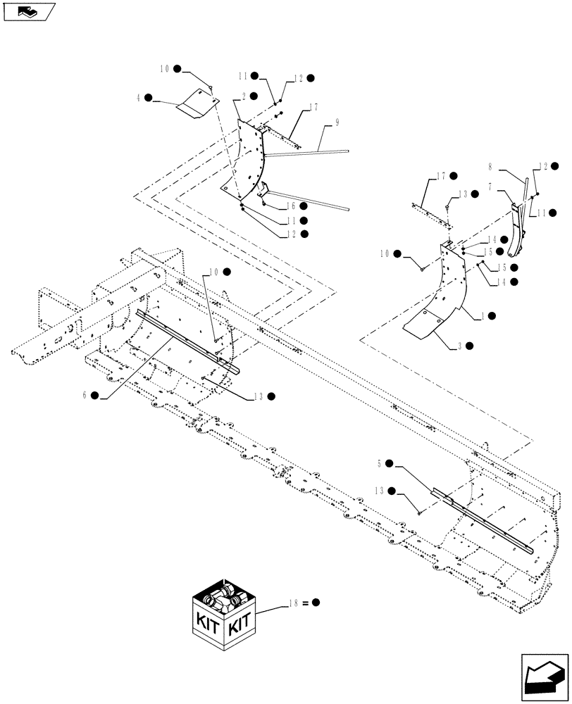 Схема запчастей Case IH RD193 - (88.090.02) - DIA., 83 IN. CLOSURE KIT (88) - ACCESSORIES
