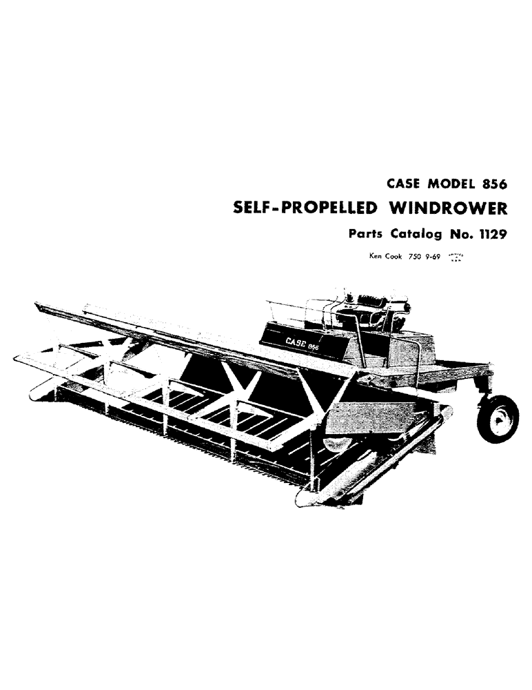Схема запчастей Case IH 856 - (01) - SELF PROPELLED WINDROWER 