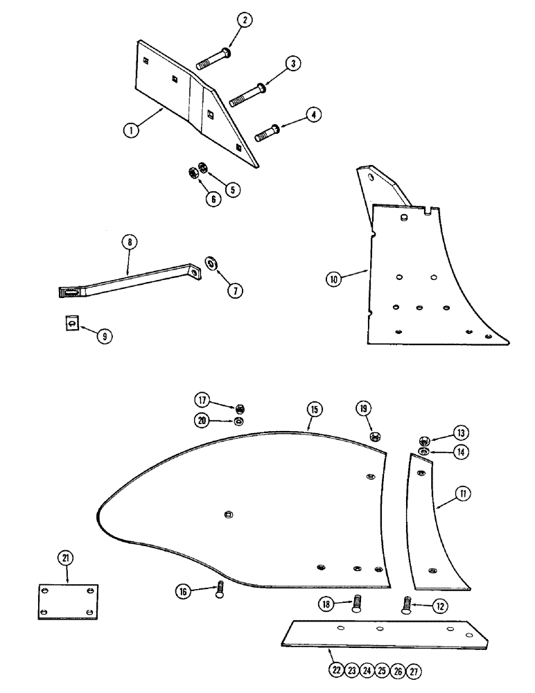 Схема запчастей Case IH 308 - (28) - BOTTOM, 18 INCH, GENERAL PURPOSE, REGULAR 