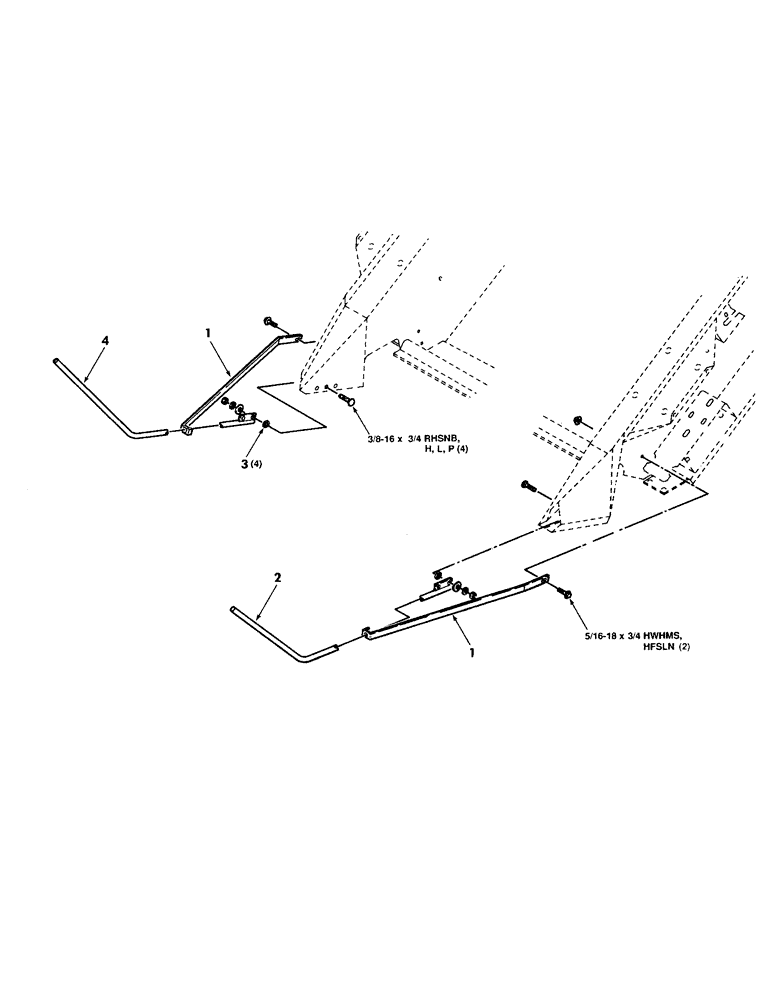 Схема запчастей Case IH 8830 - (57) - DIVIDER RODS ASSEMBLY (58) - ATTACHMENTS/HEADERS